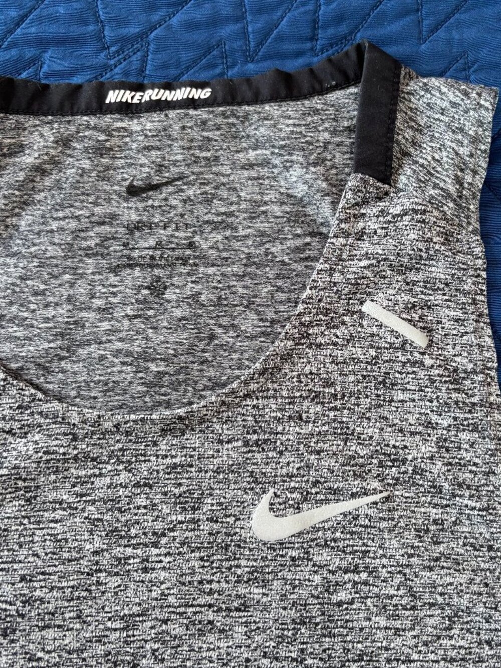Set of 3 Nike Dri-FIT Rise 365 Running Tank Top Men's Medium Dark Heather Gray - Picture 5 of 9
